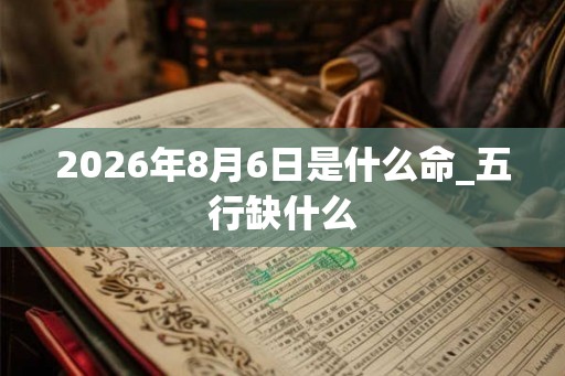 2026年8月6日是什么命_五行缺什么 2026年8月6日是什么命_五行缺什么