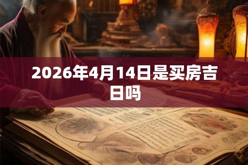 2026年4月14日是买房吉日吗