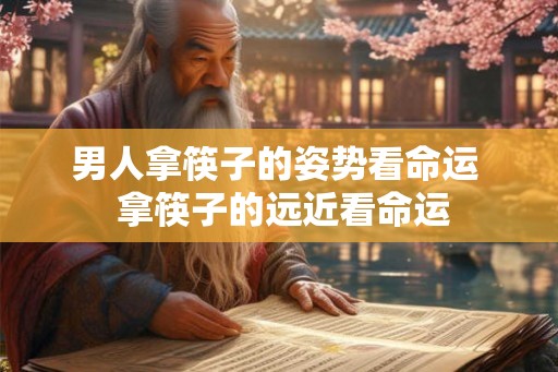 男人拿筷子的姿势看命运  拿筷子的远近看命运
