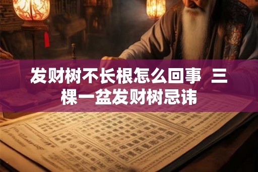 发财树不长根怎么回事  三棵一盆发财树忌讳