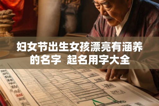 妇女节出生女孩漂亮有涵养的名字  起名用字大全