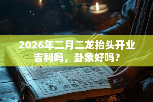 2026年二月二龙抬头开业吉利吗，卦象好吗？