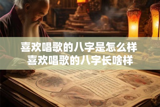 喜欢唱歌的八字是怎么样 喜欢唱歌的八字长啥样