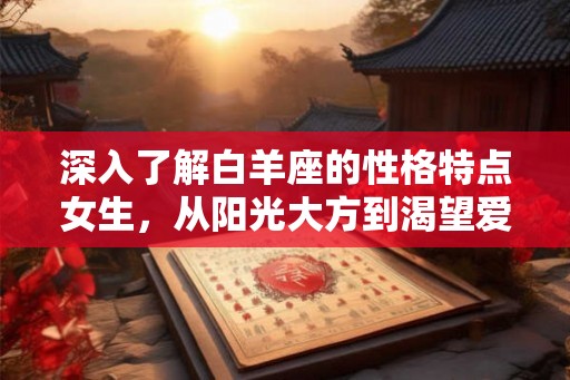 深入了解白羊座的性格特点女生,从阳光大方到渴望爱情,一一剖析她们的独特魅力 深入了解白羊座的性格特点女生,从阳光大方到渴望爱情,一一剖析她们的独特魅力