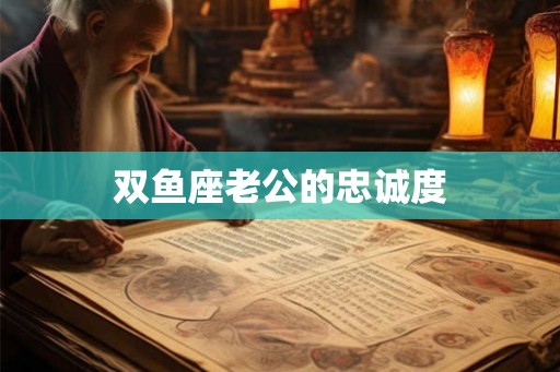 双鱼座老公的忠诚度
