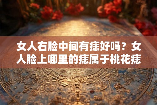 女人右脸中间有痣好吗?女人脸上哪里的痣属于桃花痣? 女人右脸中间有痣好吗?女人脸上哪里的痣属于桃花痣?