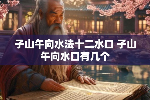 子山午向水法十二水口 子山午向水口有几个 子山午向水法十二水口 子山午向水口有几个