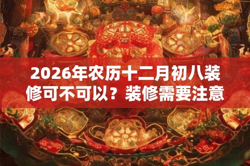2026年农历十二月初八装修可不可以？装修需要注意什么？