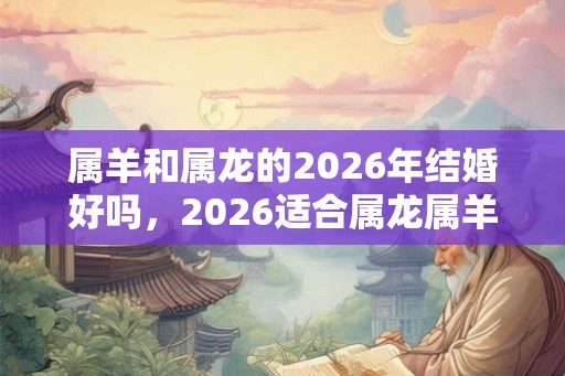 属羊和属龙的2026年结婚好吗，2026适合属龙属羊结婚吉日