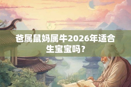 爸属鼠妈属牛2026年适合生宝宝吗？