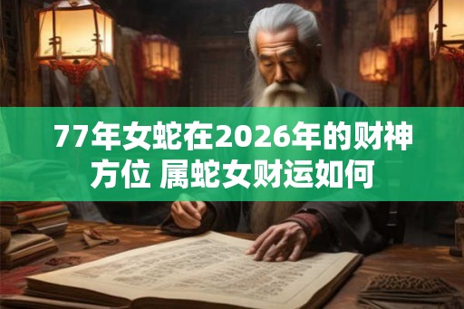 77年女蛇在2026年的财神方位 属蛇女财运如何