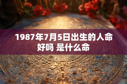 1987年7月5日出生的人命好吗 是什么命