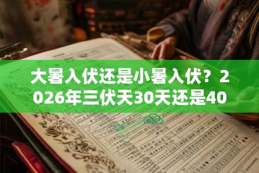 大暑入伏还是小暑入伏？2026年三伏天30天还是40天？