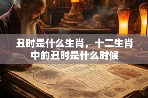 丑时是什么生肖,十二生肖中的丑时是什么时候 丑时是什么生肖,十二生肖中的丑时是什么时候