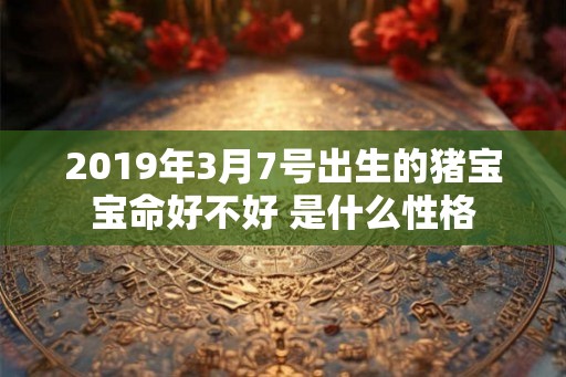 2019年3月7号出生的猪宝宝命好不好 是什么性格