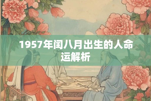 1957年闰八月出生的人命运解析
