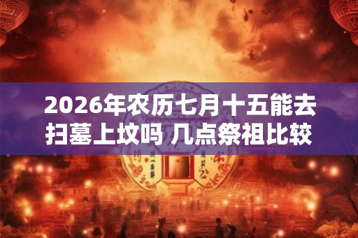 2026年农历七月十五能去扫墓上坟吗 几点祭祖比较好
