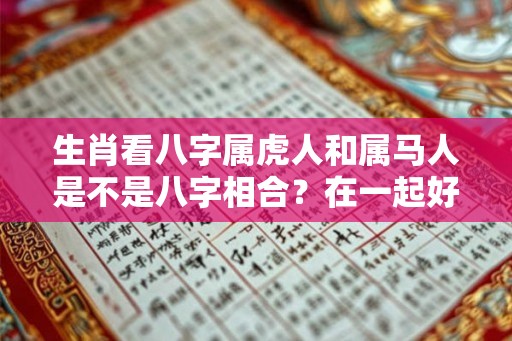 生肖看八字属虎人和属马人是不是八字相合？在一起好吗？