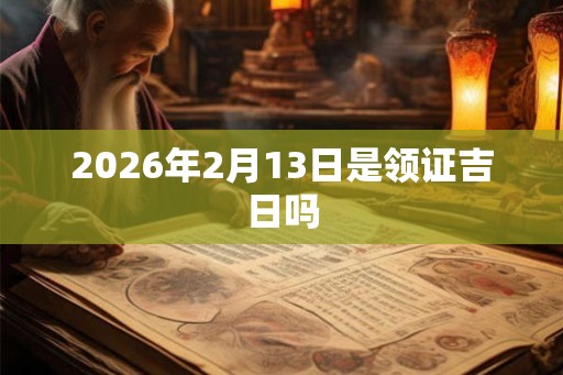 2026年2月13日是领证吉日吗