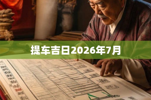 提车吉日2026年7月