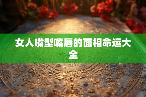 女人嘴型嘴唇的面相命运大全