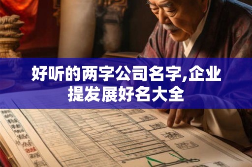 好听的两字公司名字,企业提发展好名大全