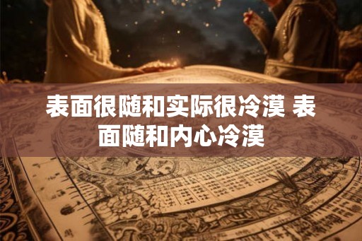 表面很随和实际很冷漠 表面随和内心冷漠