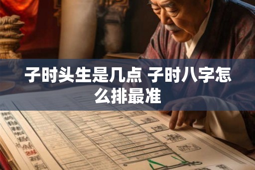 子时头生是几点 子时八字怎么排最准