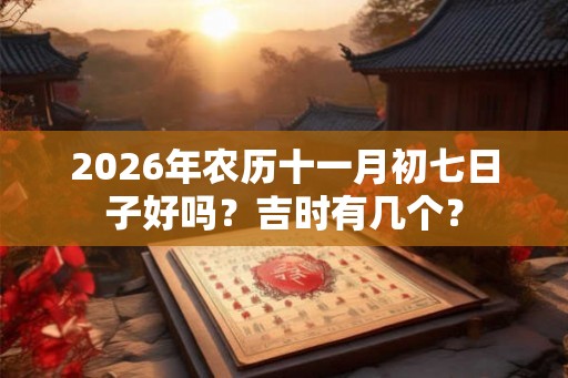 2026年农历十一月初七日子好吗？吉时有几个？