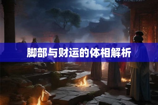脚部与财运的体相解析