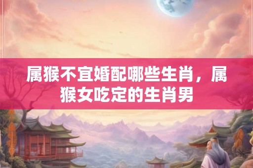属猴不宜婚配哪些生肖，属猴女吃定的生肖男