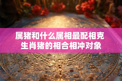 属猪和什么属相最配相克 生肖猪的相合相冲对象 属猪和什么属相最配相克 生肖猪的相合相冲对象