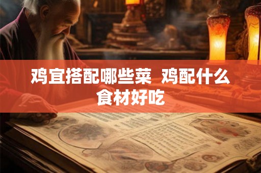 鸡宜搭配哪些菜  鸡配什么食材好吃