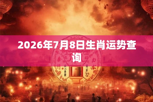 2026年7月8日生肖运势查询