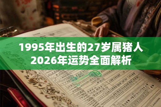 1995年出生的27岁属猪人2026年运势全面解析
