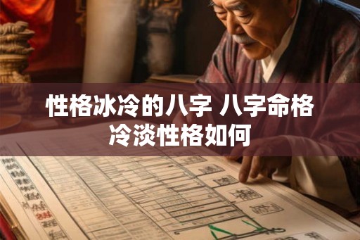 性格冰冷的八字 八字命格冷淡性格如何