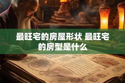 最旺宅的房屋形状 最旺宅的房型是什么