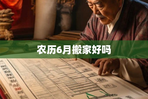 农历6月搬家好吗