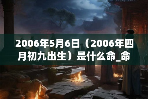 2006年5月6日（2006年四月初九出生）是什么命_命运如何