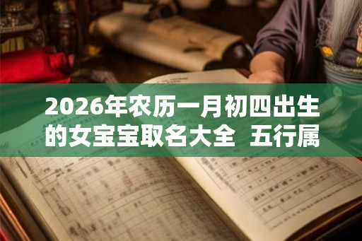 2026年农历一月初四出生的女宝宝取名大全  五行属什么