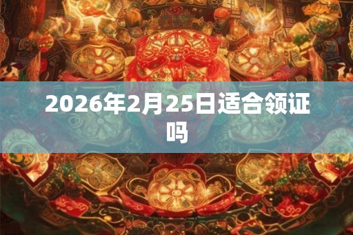 2026年2月25日适合领证吗