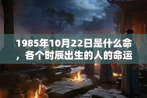 1985年10月22日是什么命，各个时辰出生的人的命运
