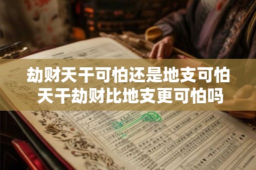 劫财天干可怕还是地支可怕 天干劫财比地支更可怕吗