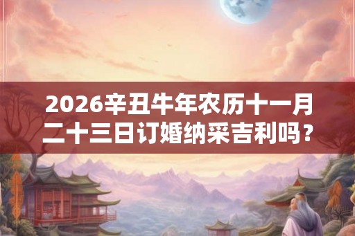 2026辛丑牛年农历十一月二十三日订婚纳采吉利吗? 2026辛丑牛年农历十一月二十三日订婚纳采吉利吗?