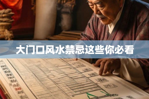 大门口风水禁忌这些你必看