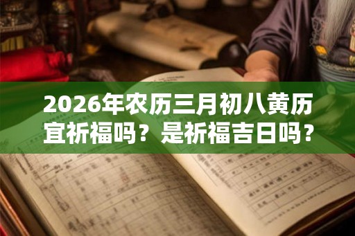 2026年农历三月初八黄历宜祈福吗？是祈福吉日吗？