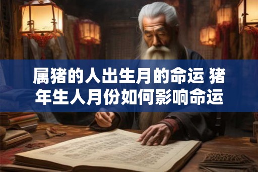 属猪的人出生月的命运 猪年生人月份如何影响命运