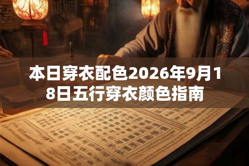 本日穿衣配色2026年9月18日五行穿衣颜色指南