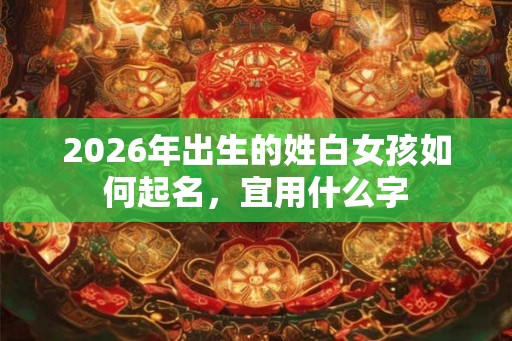 2026年出生的姓白女孩如何起名，宜用什么字