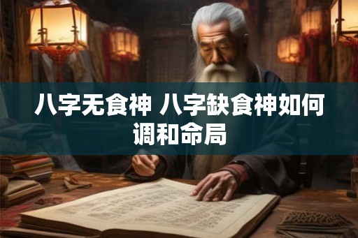 八字无食神 八字缺食神如何调和命局